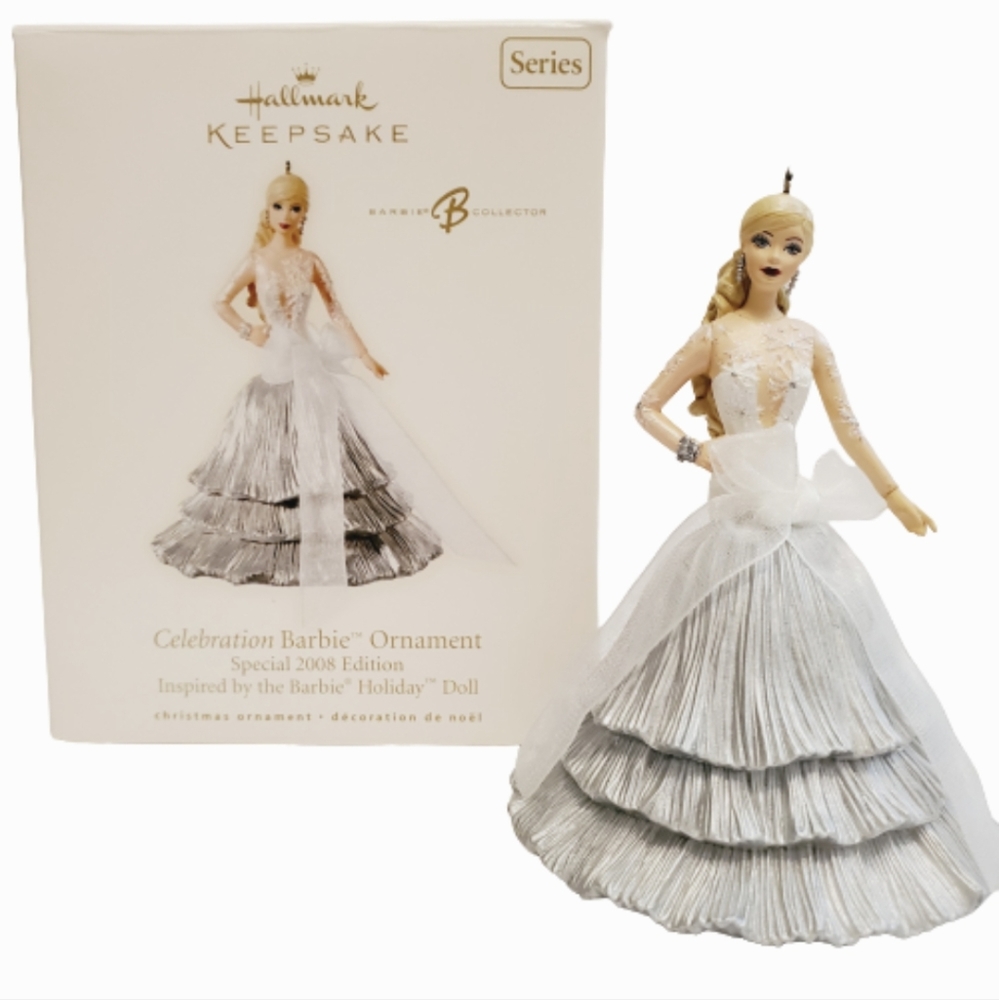 NIB Hallmark Celebration Barbie Ornament Special 2008 Edition 9th in the Series